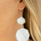 Vacation Glow - White - Paparazzi Earring Image