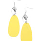 Vivaciously Vogue - Yellow - Paparazzi Earring Image