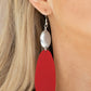 Vivaciously Vogue - Red - Paparazzi Earring Image