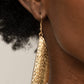 Ready The Troops - Gold - Paparazzi Earring Image