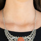 Celestial Eden - Orange - Paparazzi Necklace Image