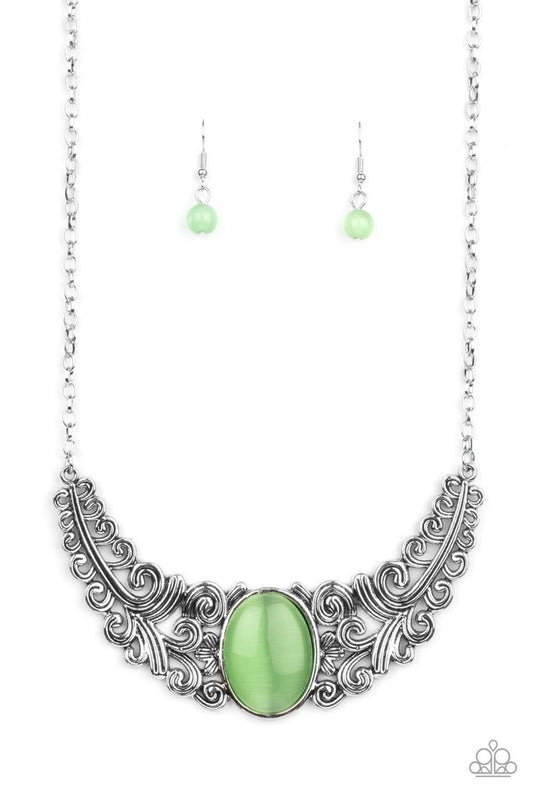 Celestial Eden - Green - Paparazzi Necklace Image