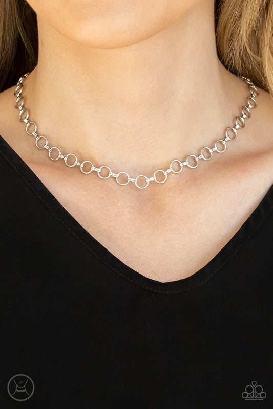 Insta Connection - Silver - Paparazzi Necklace Image