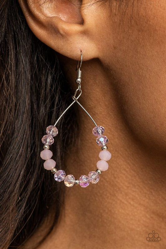 Wink Wink - Pink - Paparazzi Earring Image