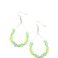 Wink Wink - Green - Paparazzi Earring Image