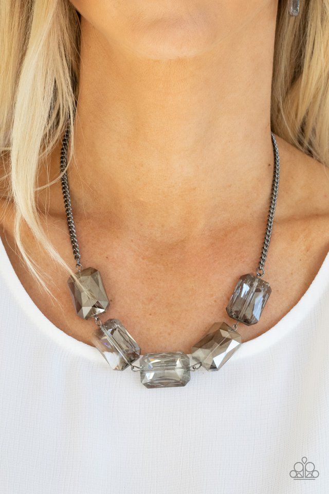 Heard It On The HEIR-Waves - Black - Paparazzi Necklace Image