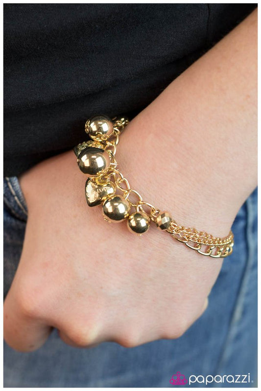 Paparazzi Bracelet ~ We Belong Together- Gold