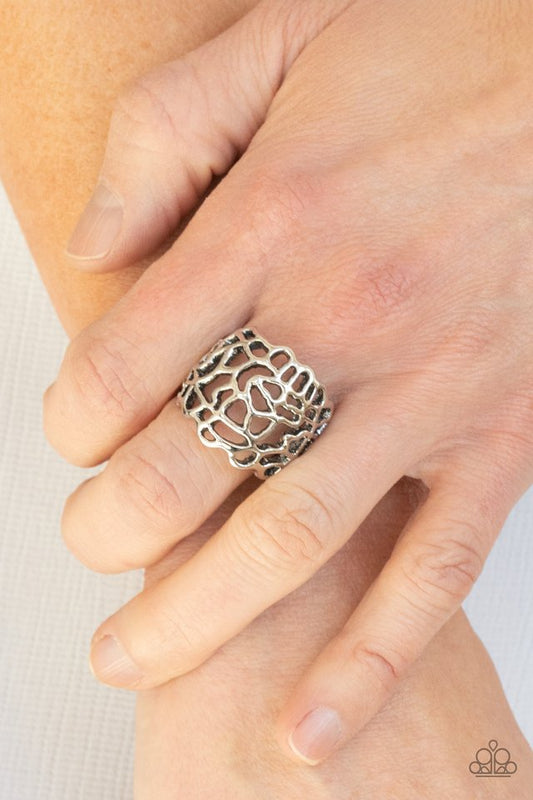 Get Your FRILL - Silver - Paparazzi Ring Image