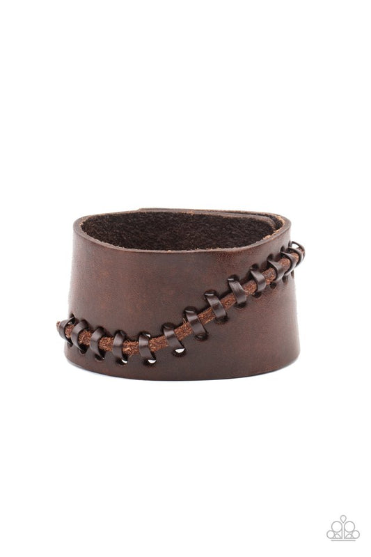 Every STITCH Way - Brown - Paparazzi Bracelet Image