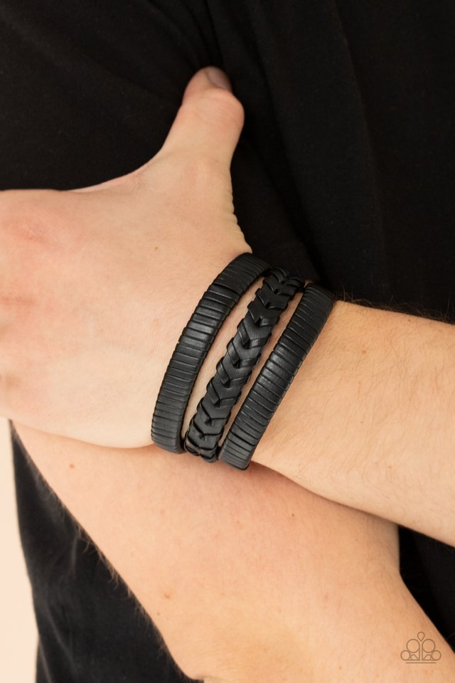 Rogue Roamer - Black - Paparazzi Bracelet Image