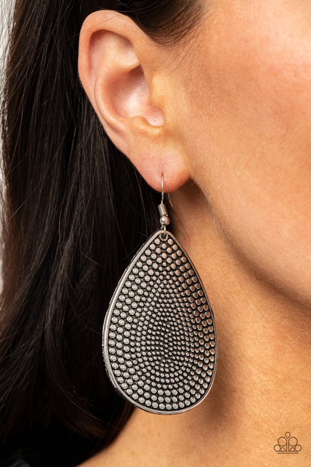 Artisan Adornment - Silver - Paparazzi Earring Image