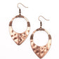Instinctively Industrial - Copper - Paparazzi Earring Image