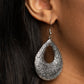 Flirtatiously Flourishing - Silver - Paparazzi Earring Image