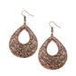 Flirtatiously Flourishing - Copper - Paparazzi Earring Image