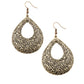 Flirtatiously Flourishing - Brass - Paparazzi Earring Image