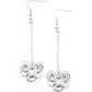 Opulently Orchid - Silver - Paparazzi Earring Image