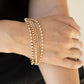 Brilliantly Beaming - Gold - Paparazzi Bracelet Image