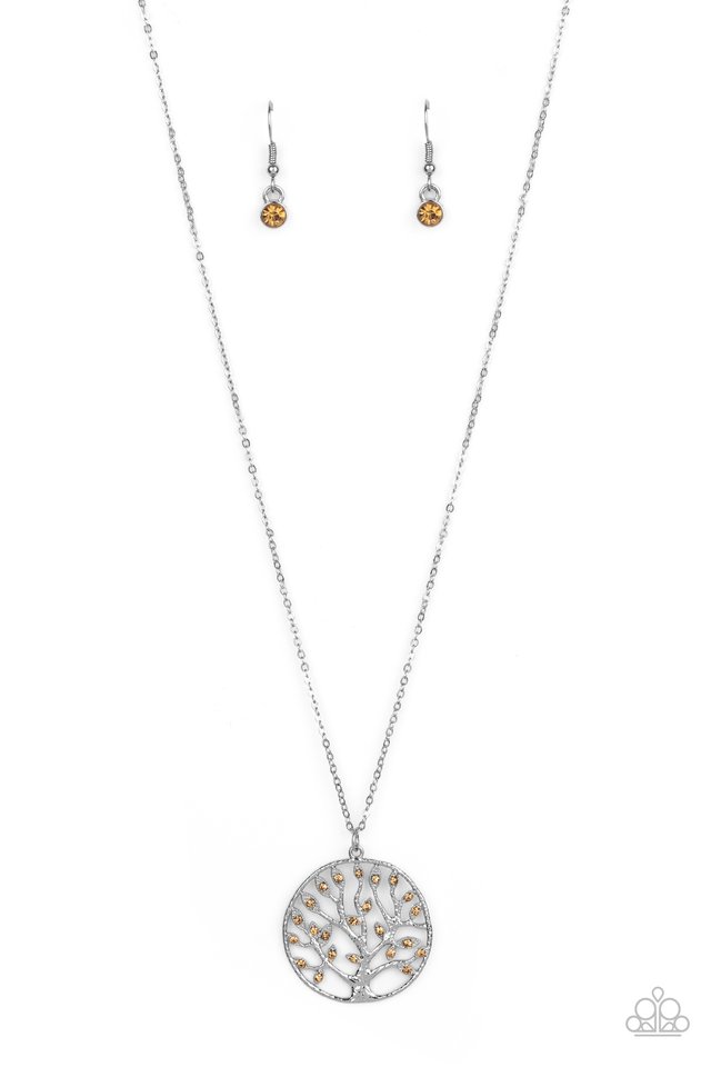 Save The MONEY Trees - Brown - Paparazzi Necklace Image
