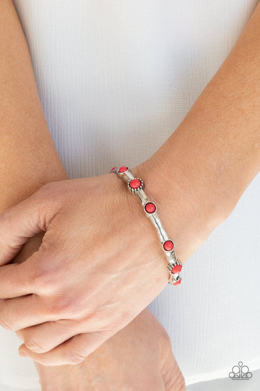 Rebel Sandstorm - Red - Paparazzi Bracelet Image