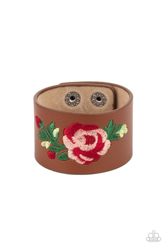 Rebel Rose - Brown - Paparazzi Bracelet Image