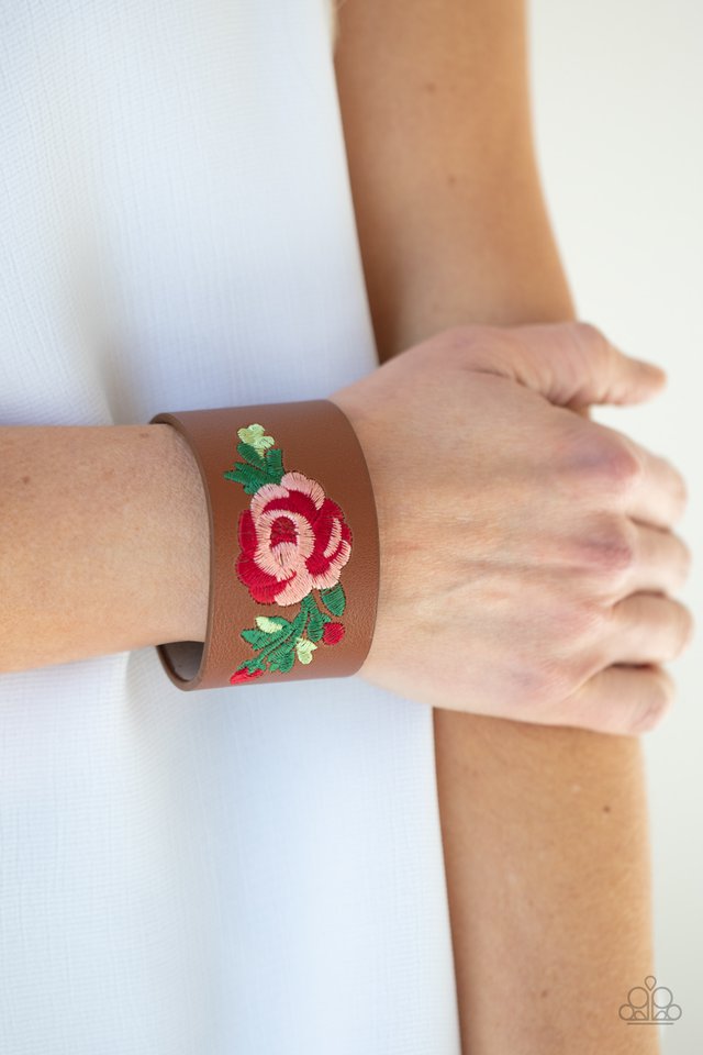 Rebel Rose - Brown - Paparazzi Bracelet Image