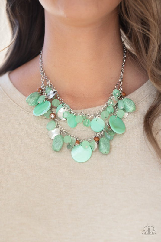 Spring Goddess - Green - Paparazzi Necklace Image