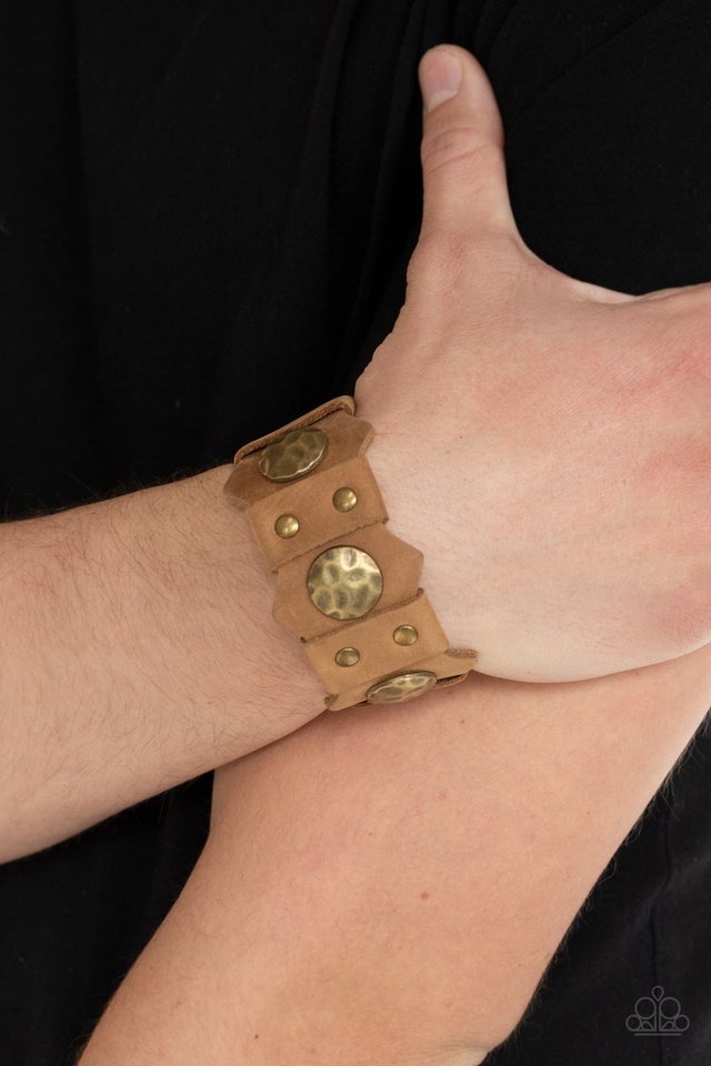 Electrified Edge - Brown - Paparazzi Bracelet Image