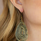 Rural Ripples - Brass - Paparazzi Earring Image