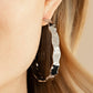 Exhilarated Edge - Silver - Paparazzi Earring Image