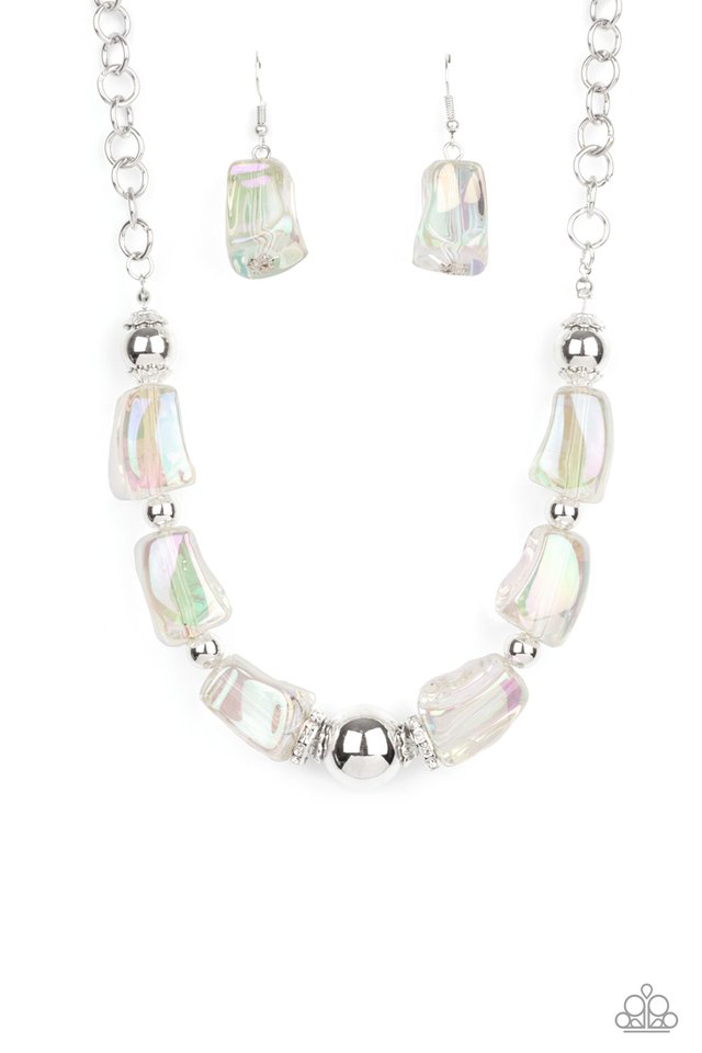 Iridescently Ice Queen - Multi - Paparazzi Necklace Image