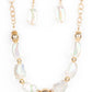 Iridescently Ice Queen - Gold - Paparazzi Necklace Image