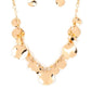 GLISTEN Closely - Gold - Paparazzi Necklace Image