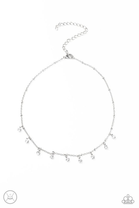 Dainty Diva - White - Paparazzi Necklace Image
