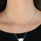 She Works HEART For The Money - White - Paparazzi Necklace Image