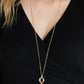 Glamorously Glaring - Gold - Paparazzi Necklace Image