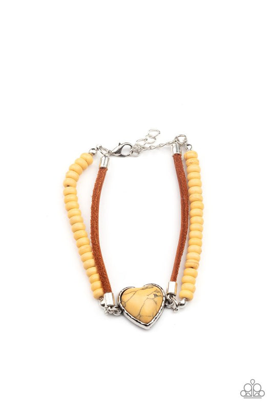 Charmingly Country - Yellow - Paparazzi Bracelet Image