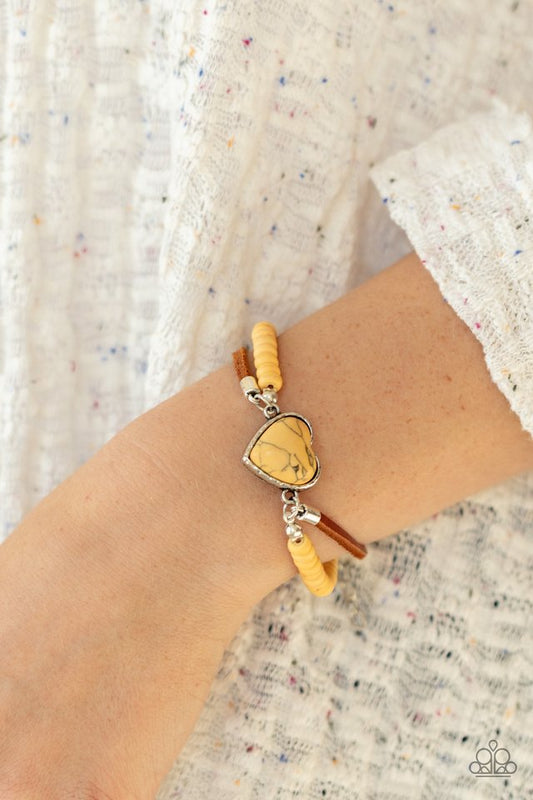 Charmingly Country - Yellow - Paparazzi Bracelet Image