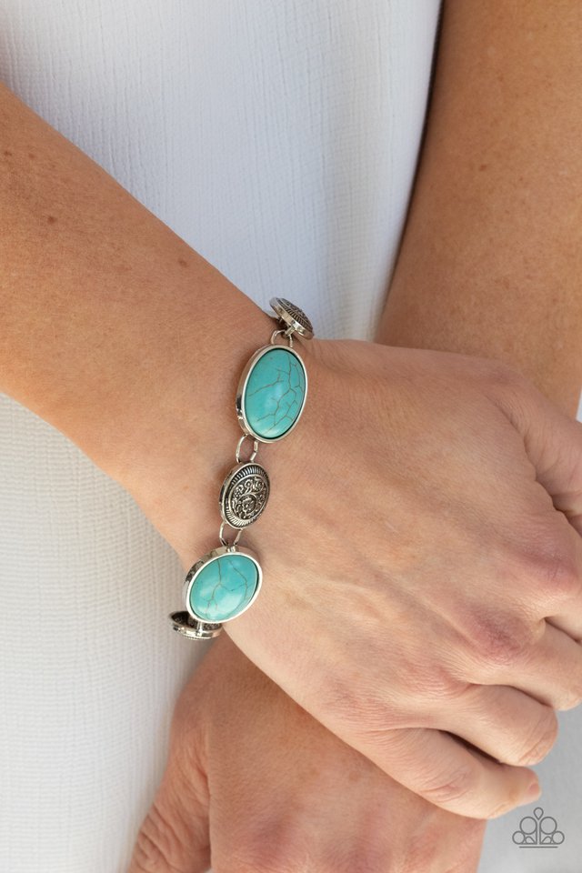 Cactus Country - Blue - Paparazzi Bracelet Image