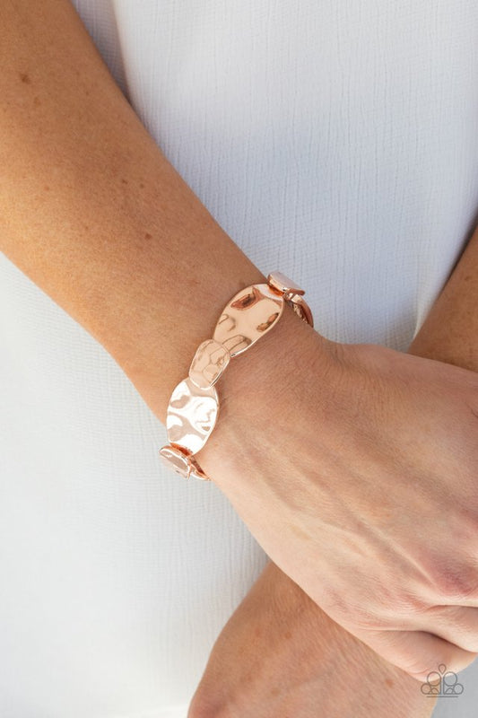 Absolutely Applique - Rose Gold - Paparazzi Bracelet Image