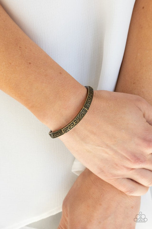 Precisely Petite - Brass - Paparazzi Bracelet Image