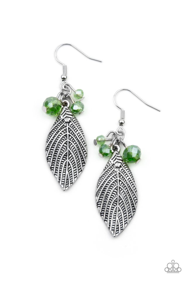 LEAF It To Fate - Green - Paparazzi Earring Image