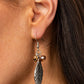 LEAF It To Fate - Brown - Paparazzi Earring Image