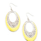 Orchard Bliss - Yellow - Paparazzi Earring Image