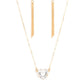 She Works HEART For The Money - Gold - Paparazzi Necklace Image