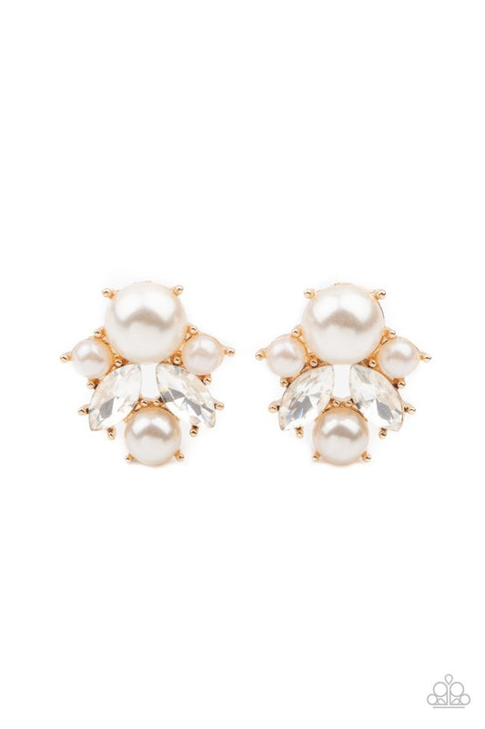 Royal Reverie - Gold - Paparazzi Earring Image