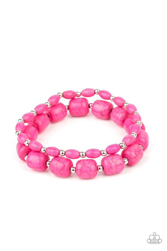 Colorfully Country - Pink - Paparazzi Bracelet Image