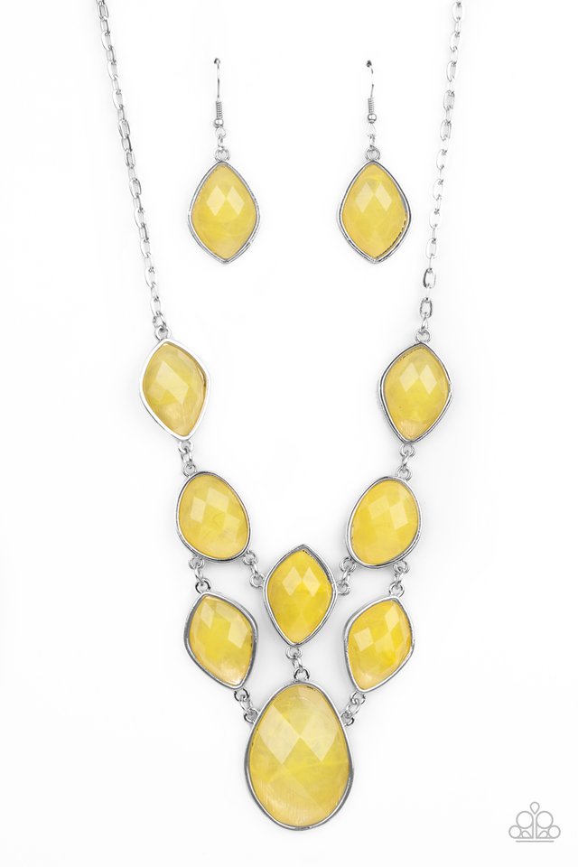 Opulently Oracle - Yellow - Paparazzi Necklace Image