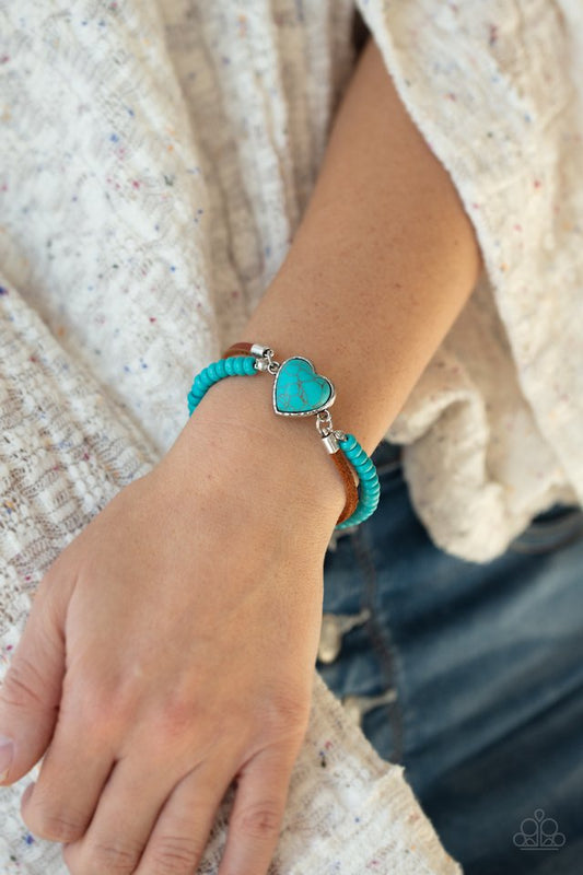 Charmingly Country - Blue - Paparazzi Bracelet Image