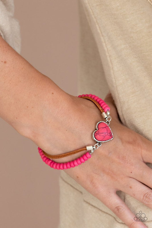 Charmingly Country - Pink - Paparazzi Bracelet Image