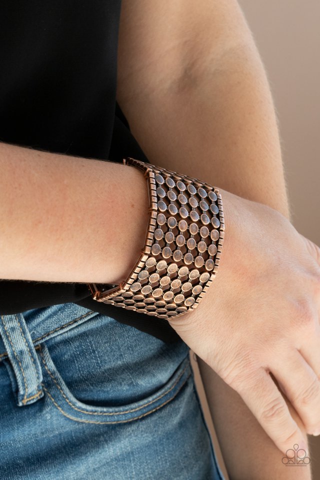 Cool and CONNECTED - Copper - Paparazzi Bracelet Image